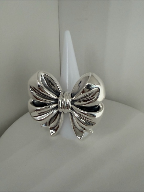 Taxco Jewelry - Huge Sterling Silver 925 Bow Ring size 8
